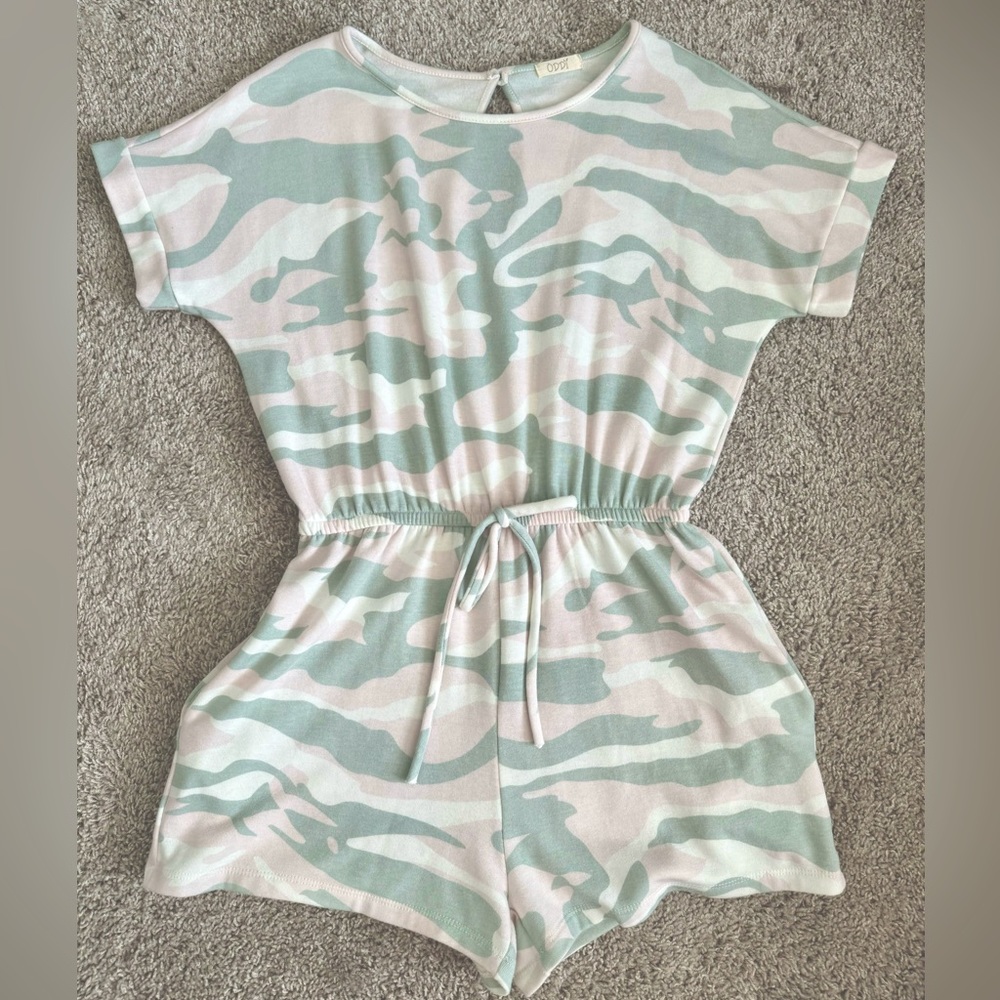 Pink Camo Romper